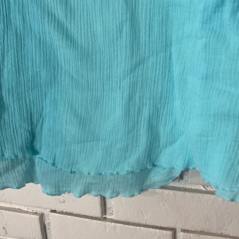 Soft Surroundings Double Layer Tunic Soft Turquoi… - image 2
